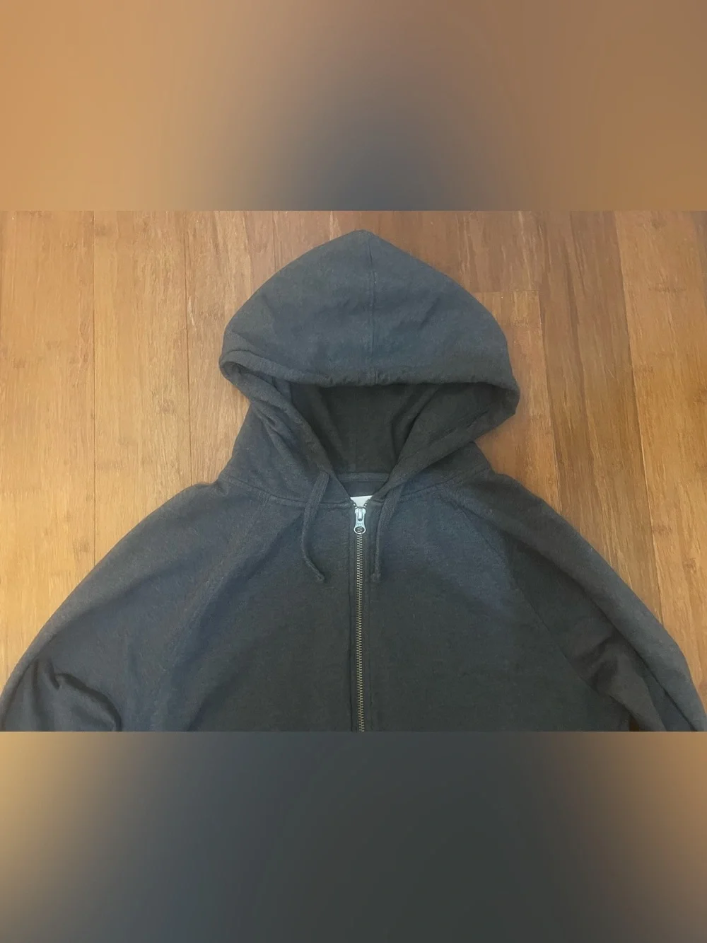 Pact Hoodie Full Zip Mens M Charcoal Gray Organic Cozy Soft